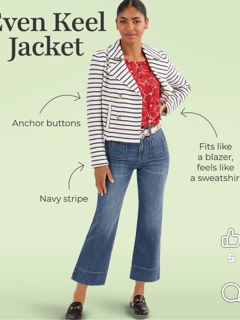 Cabi even Keel jacket